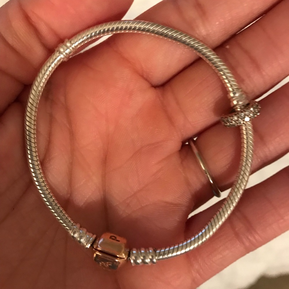 Pandora bracelet with charm